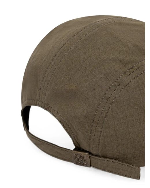Neighborhood Green Logo-Patch Ripstop Cap for men