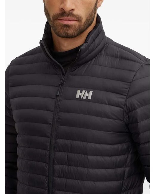 Helly Hansen Black Logo-Detail Padded Jacket for men