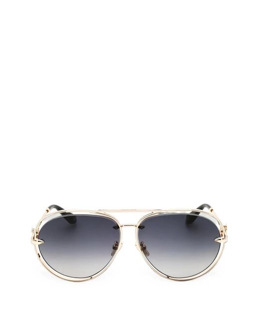 Roberto Cavalli Blue Pilot-Frame Sunglasses