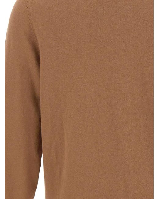Gran Sasso Brown Buttoned Long-Sleeve Shirt for men