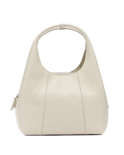 Le Tanneur Natural Small Juliette Grained Leather Tote Bag