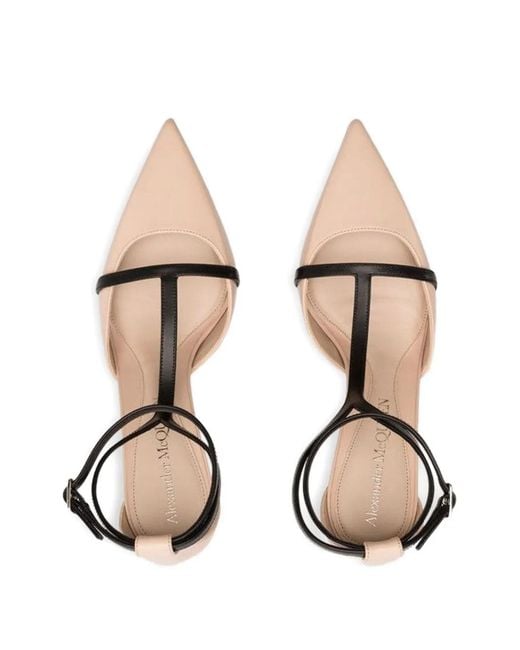 McQueen White Harness Pumps