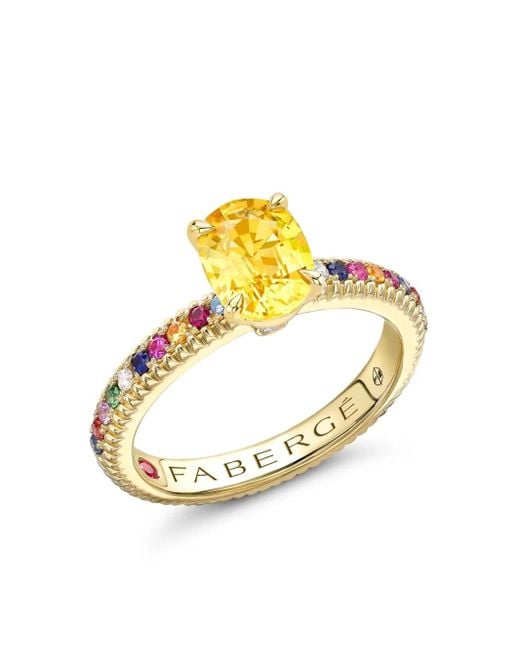 Faberge Metallic 18Kt Colour Of Love Multi-Stone Ring