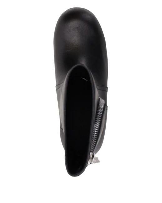 Rick Owens Bauhaus Ballast 50mm レザーブーツ Black