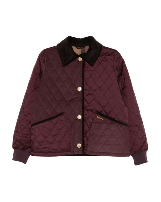 Barbour Purple Gesteppter Mantel
