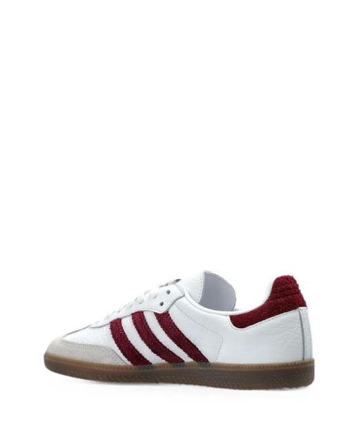 Adidas White Samba Og Lace-Up Sneakers