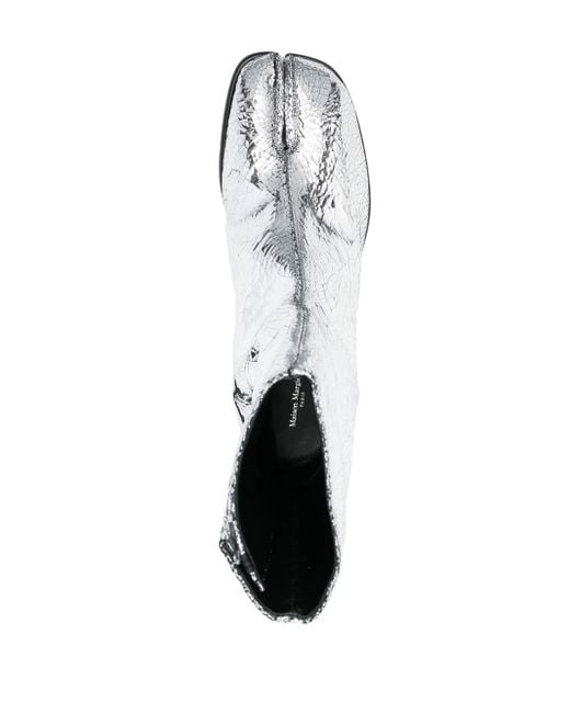 Maison Margiela White Tabi Broken Mirror Boots for men