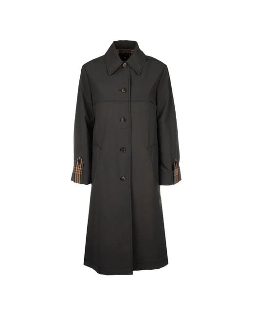 Paul Smith Black Button Cuff Trench