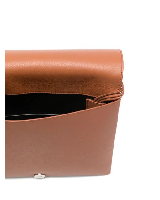 Jil Sander Brown Medium Tangle Cross Body Bag