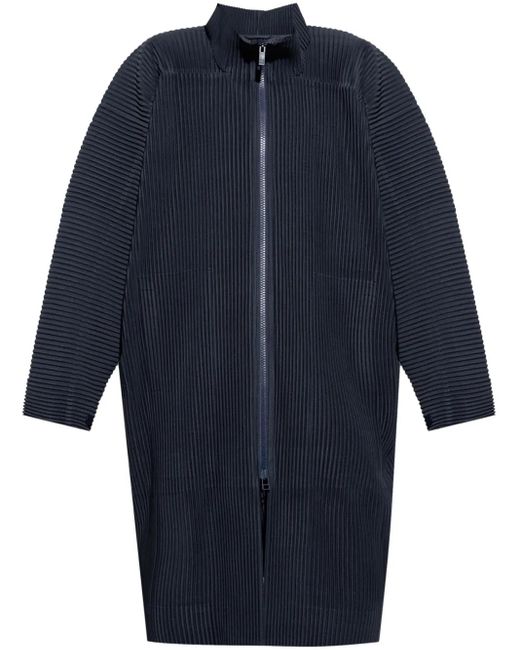 Homme Plissé Issey Miyake Blue January Coat for men