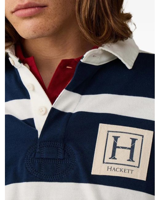 Camisa A Rayas Hackett de hombre de color Blue