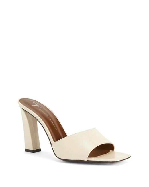 Giuseppe Zanotti Natural 90Mm Talia Mule Sandals