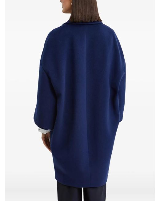 Marni Blue Embroidered Coat