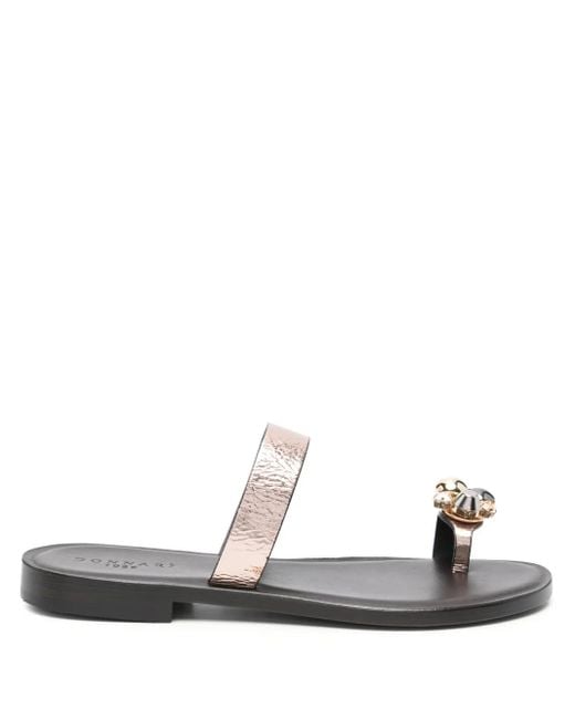 DONNARì Leather Sandals White