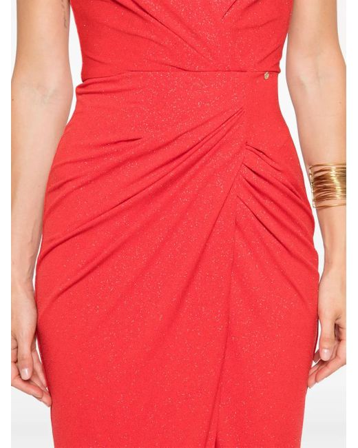 Nissa Red Maxikleid Mit Glitzer