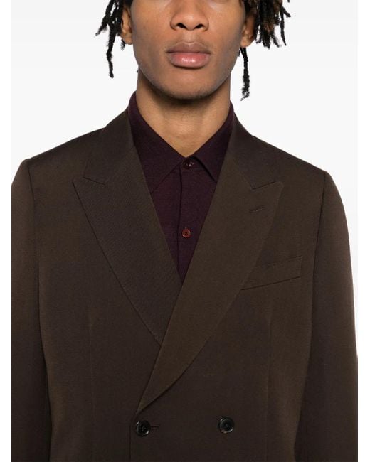 Paul Smith Black Double-Breasted Blazer for men