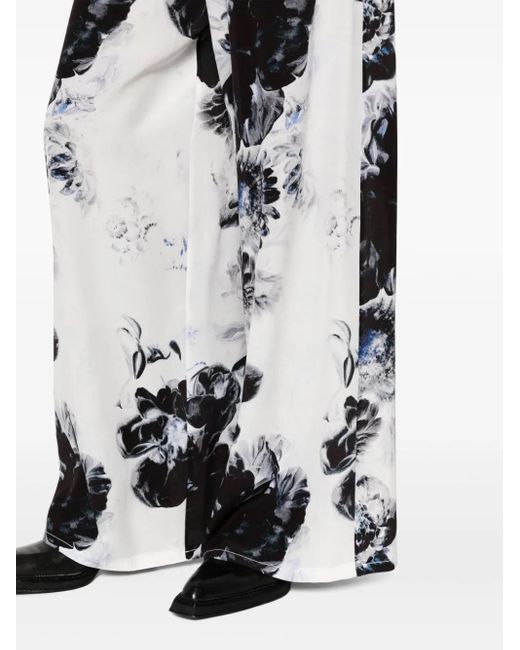 McQueen Gray Chiaroscuro Pajama Trousers