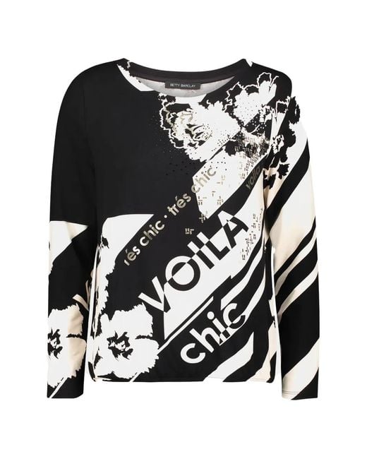 Betty Barclay Black Printed Top