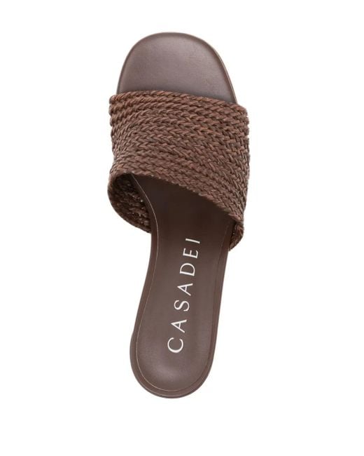 Casadei Brown Hanoi 65mm Sandals