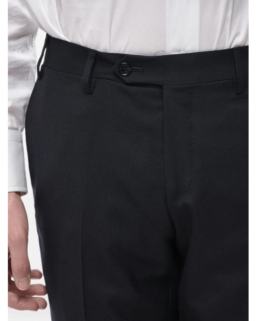 Corneliani Black Tailored Trousers for men