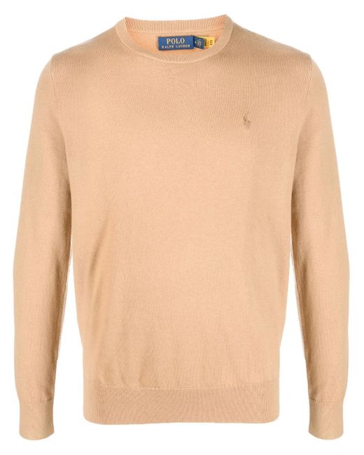 Polo Ralph Lauren Natural Relaxed Fit Crew Neck Cotton Sweater for men