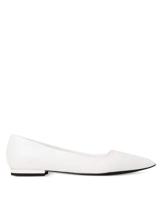 Twinset White Ballerinas mit spitzer Kappe