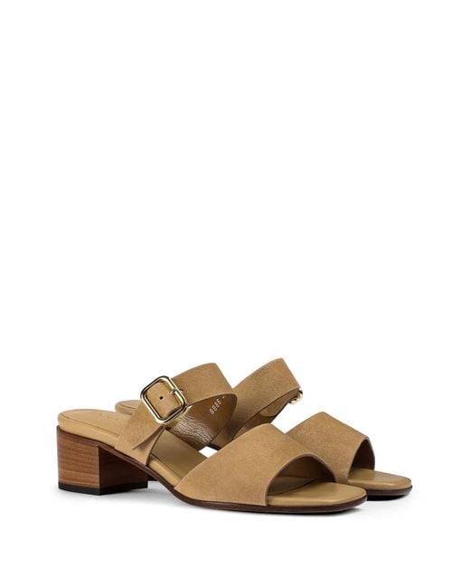 Doucal's Multicolor Suede Double-Strap Sandals