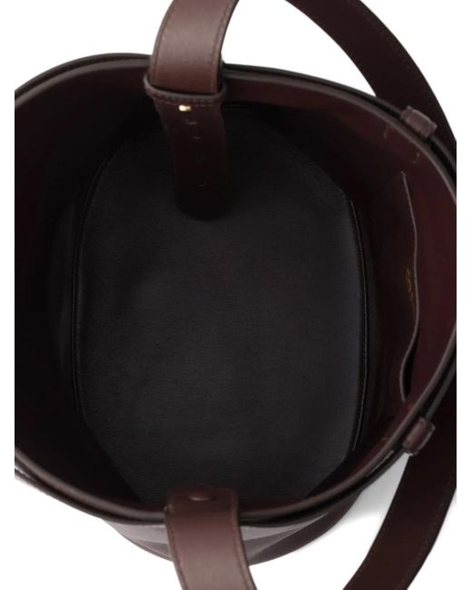 Prada Black Buckle Bucket Bag