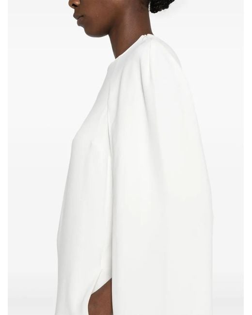 Stella McCartney White Cape-Design Dress