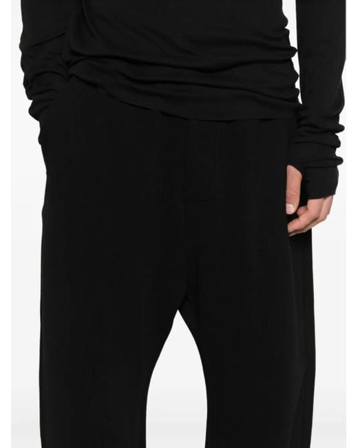 Thom Krom Black Drawstring Track Pants for men