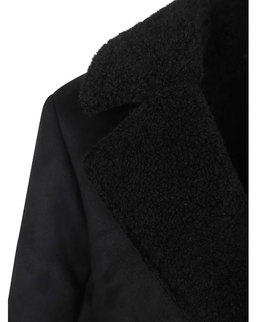 Ralph Lauren Black Button-Fastening Coat