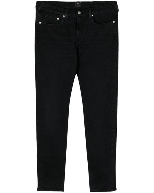PS by Paul Smith Black Low-rise Straight-leg Jeans for men