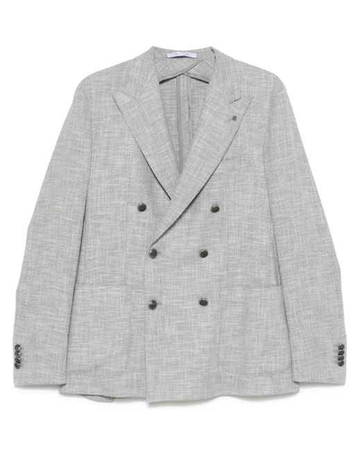Tagliatore Blazer Met Gemêleerd Effect in het Gray voor heren