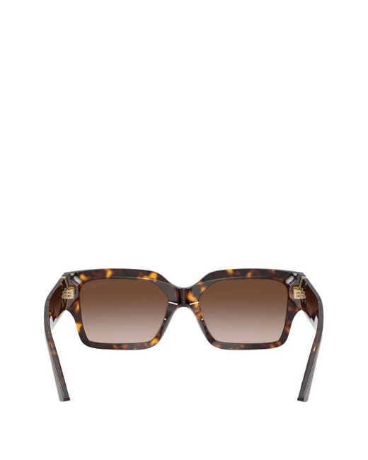 Jimmy Choo Brown Rectangular-Frame Sunglasses