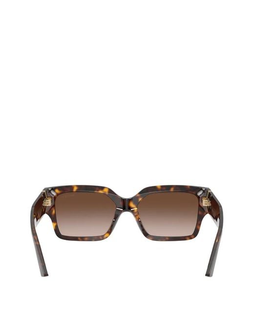 Jimmy Choo Brown Rectangular-Frame Sunglasses