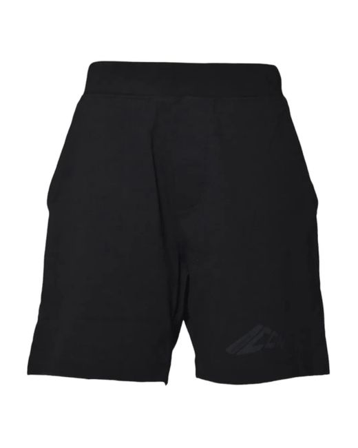 DSquared² Black Logo-Motif Shorts for men