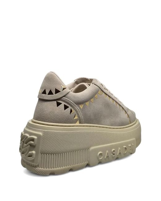 Casadei Natural Nexus Studded Platform Trainers