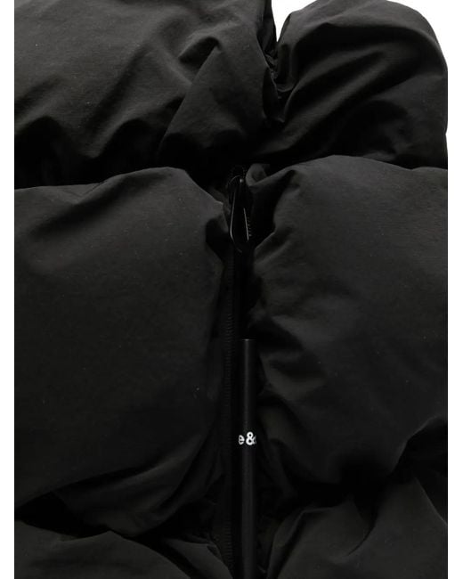 Côte&Ciel Black Drava Quilted Padded Backpack