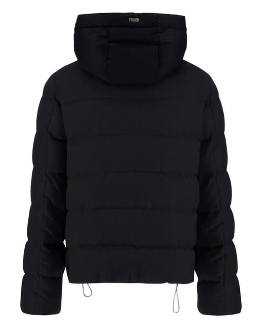 Herno Black Hooded Puffer Jacket