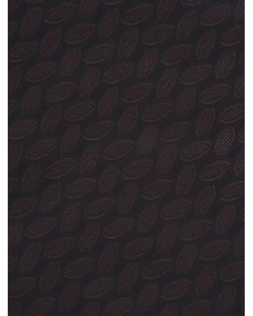 Brioni Black Geometric-Pattern Pocket Square for men