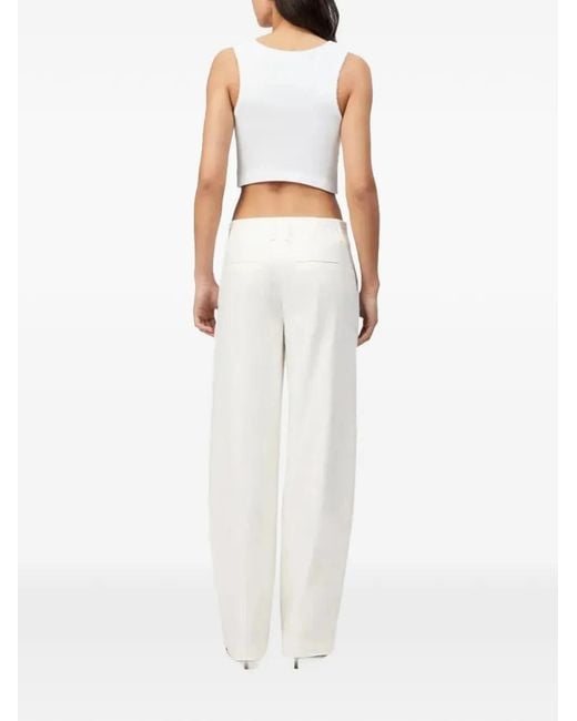 Drykorn White Dutiful Trousers