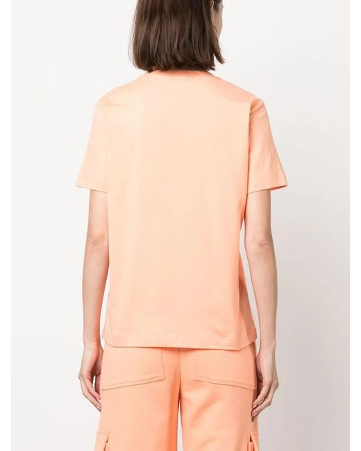MSGM T-Shirt Met Logoprint in het Pink