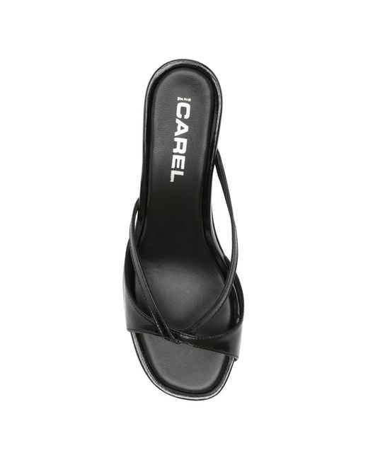CAREL PARIS Black Athena Strappy Sandals