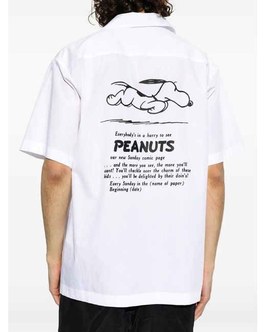 Iceberg White X Peanuts Cotton Shirt for men