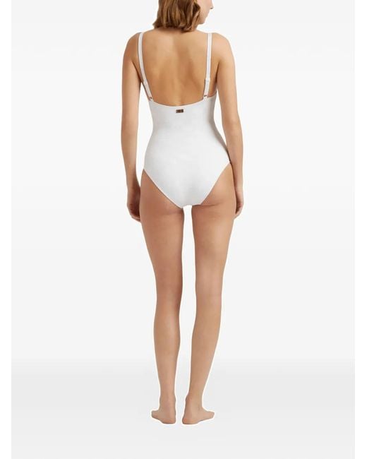 Vilebrequin Blue Turtle Monogram Underwire Swimsuit