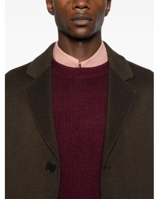 Tagliatore Purple Crew-Neck Sweater for men