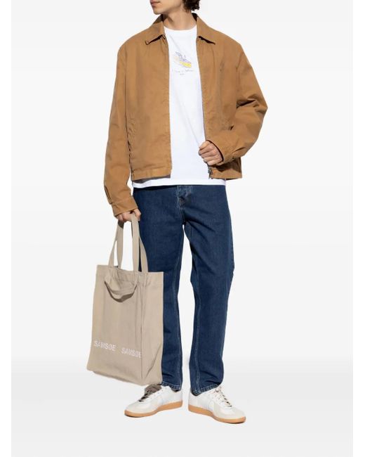 A.P.C. White Crew-Neck T-Shirt for men