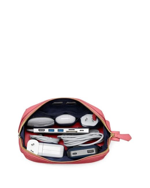 Maison De Sabre Pink Tech Leather Pouch