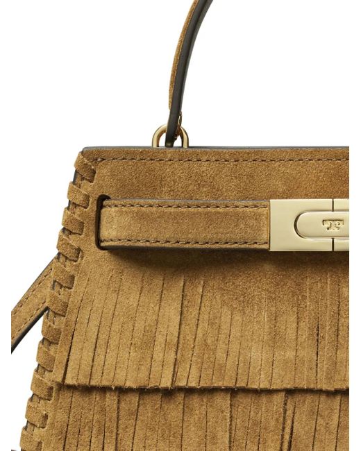 Tory Burch Metallic Lee Radziwill Suede Leather Mini Bag