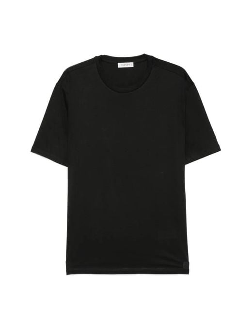 Kangra Black Crew-Neck T-Shirt for men